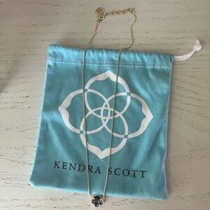 Kendra Scott black and gold necklace